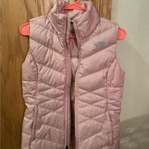 The North Face Light Pink Quilted Vest - women’s XS